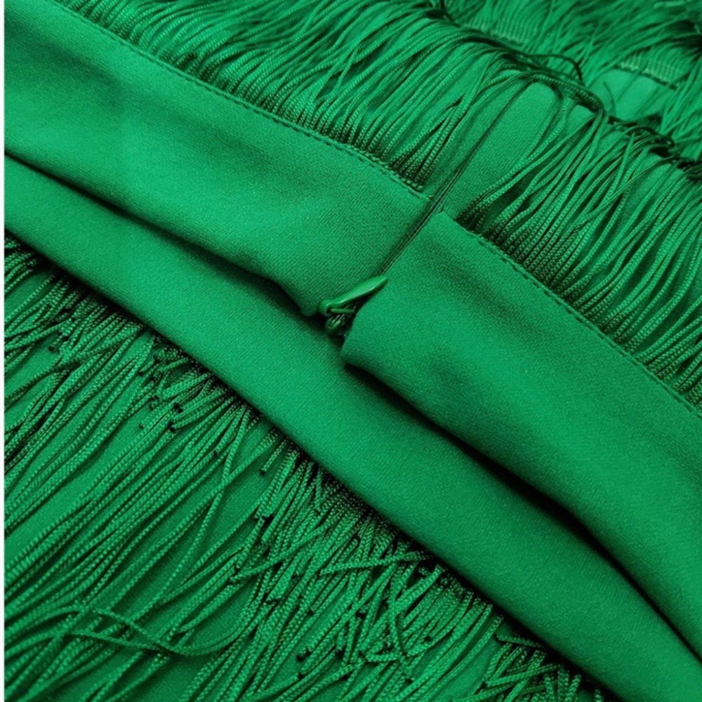 NWT Women Fringe Pencil Skirts green size medium - Picture 6 of 14